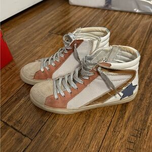 High-Top Sneakers with Star Detail